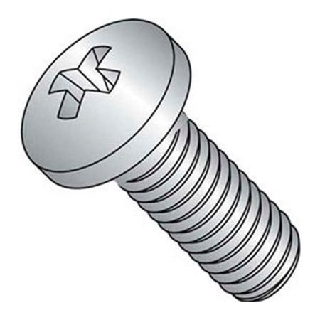 M3 X 0.5 X 16mm - Machine Screw - Phillips Pan Head - 304 Stainless Steel - DIN 7985 - Pkg Of 100